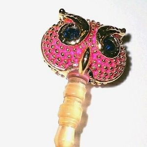 Owl Cell phone dust plug